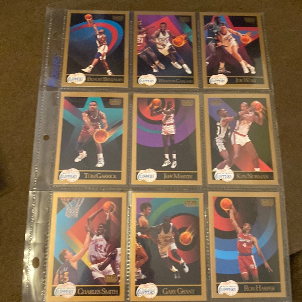 NBA Los Angeles Clippers Skybox Trading Card Lot of 9 cards